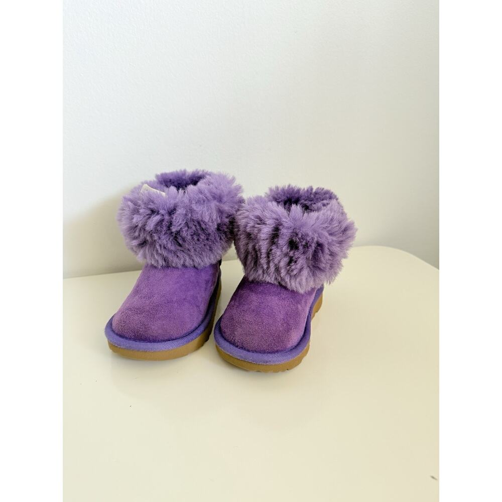 UGG purple Toddler Bailey Bow II Boot Original Style 1017394T - Size 6 - Picture 6 of 7